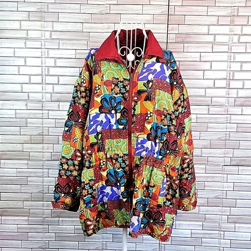 Robert Stock 80s vintage silk jacket Size M
